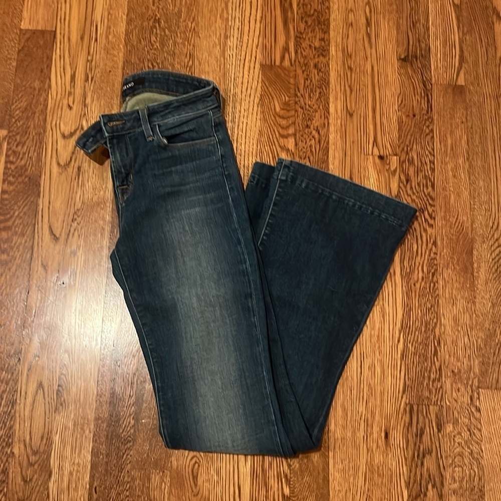 J Brand Women’s Another Love Story Mid-Rise Kick Flare Jeans Size 25